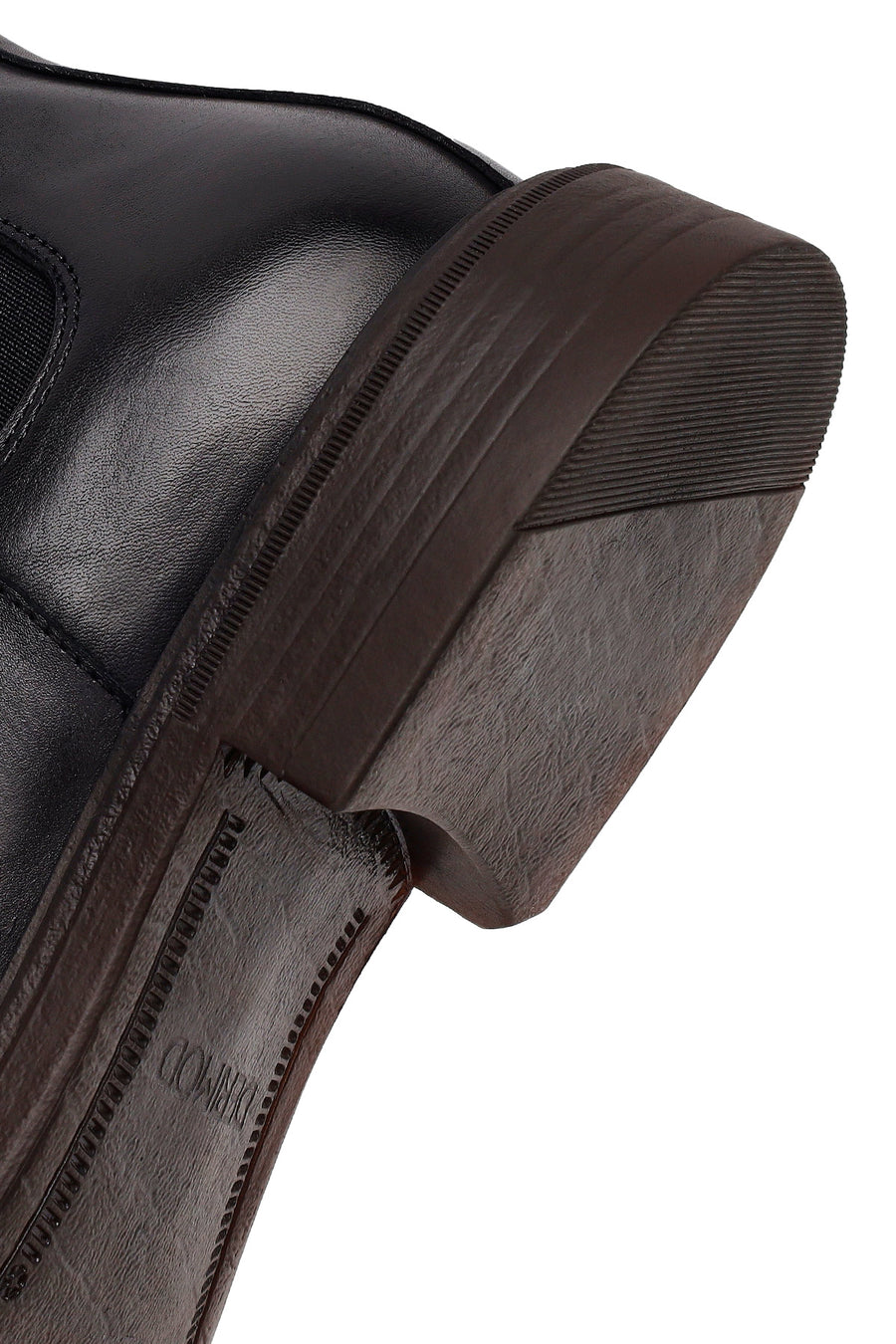 Male Black Leather Casual Chelsea Boots