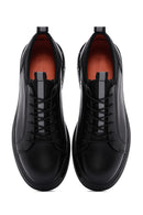 Men's Black Leather Sneaker | Derimod