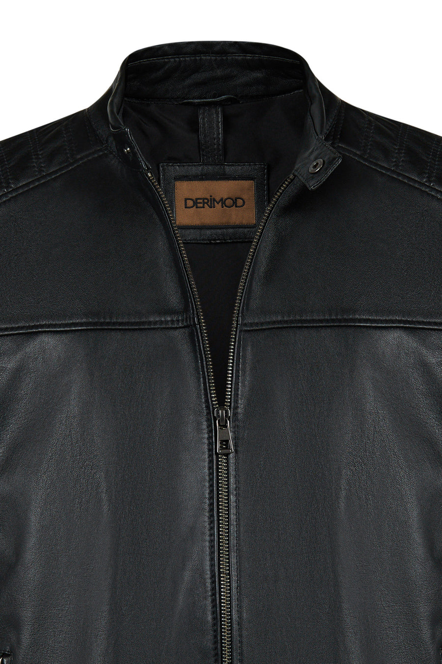 Romeo Male Black Hooded Leather Coats