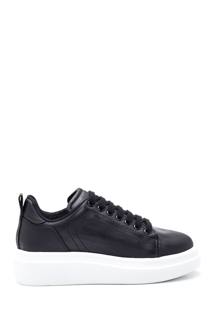 Kadın Siyah Kalın Tabanlı Sneaker 22SFE401518 | Derimod