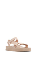 Women's Beige Strappy Thick Soled Jelly Sandals | Derimod