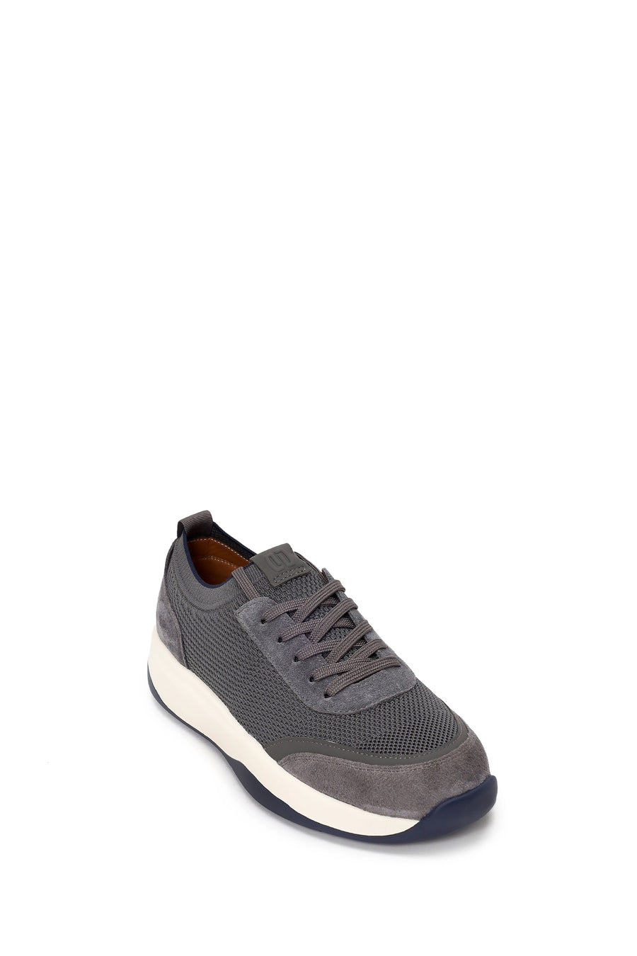 Derimod Zero Male Gray Lace-up Thick-soled Fabric Sneaker