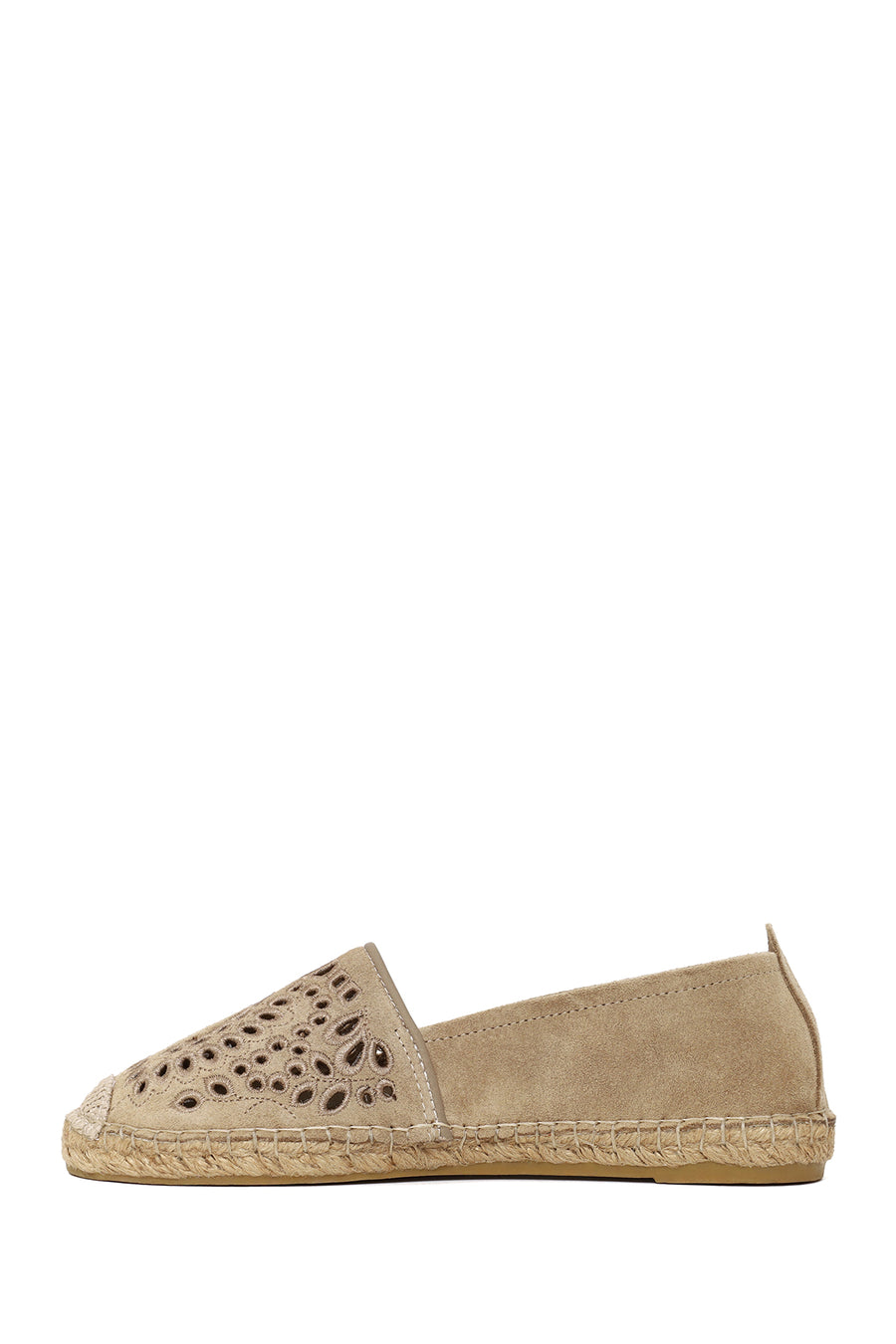 Woman Light Beige Suede Espadrilles