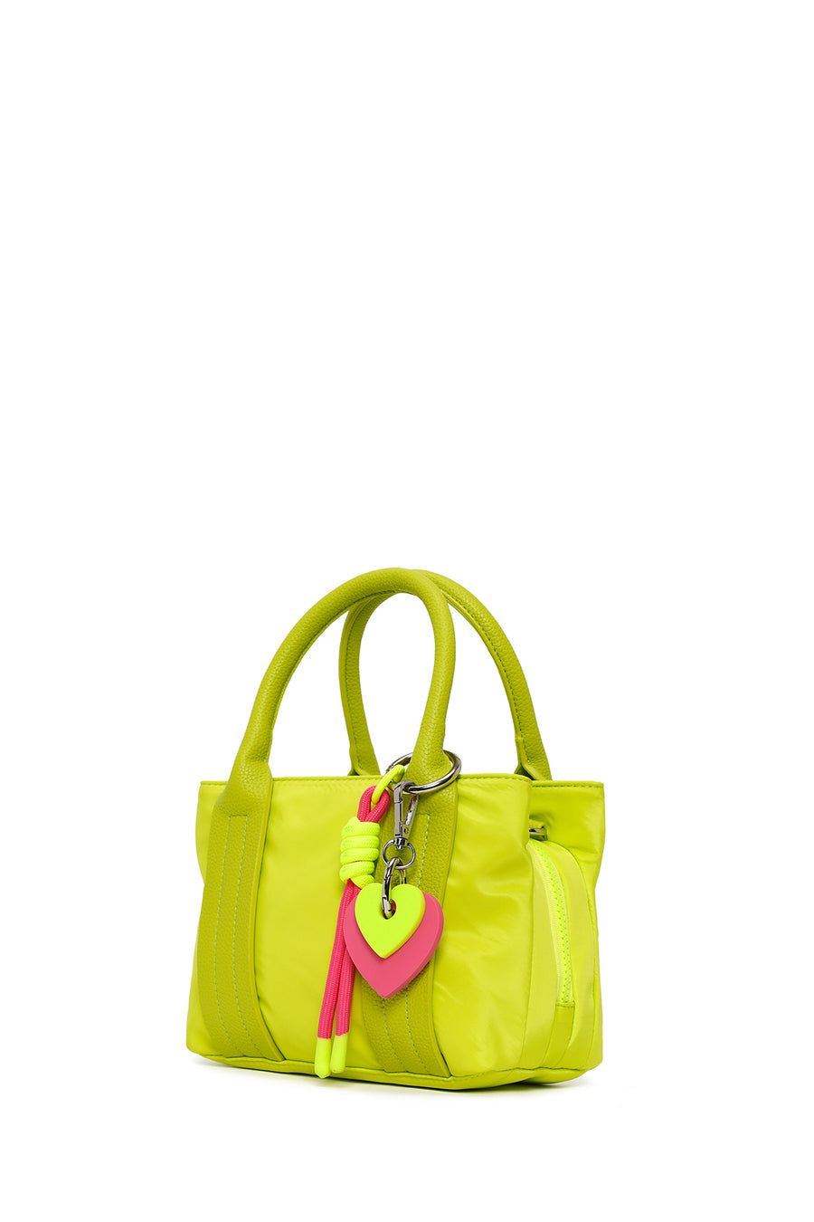 Woman Green Long-Strap Accessory Fabric Shoulder Bag