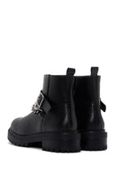 Women's Black Chain Zippered Casual Boots | Derimod