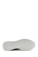 Kadın Bej Dolgu Topuklu Yandan Fermuarlı Deri Sneaker | Derimod