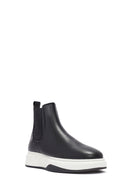 Men's Black Leather Chelsea Boots | Derimod