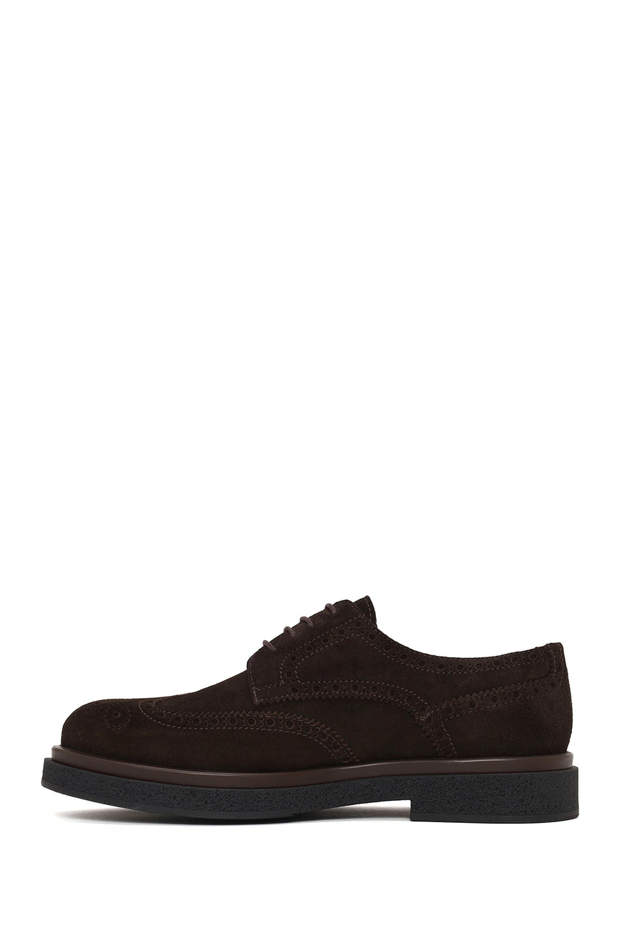 Male Brown Lace-up Suede Casual Shoes