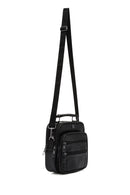 Men's Black Long Strap Leather Handbag | Derimod