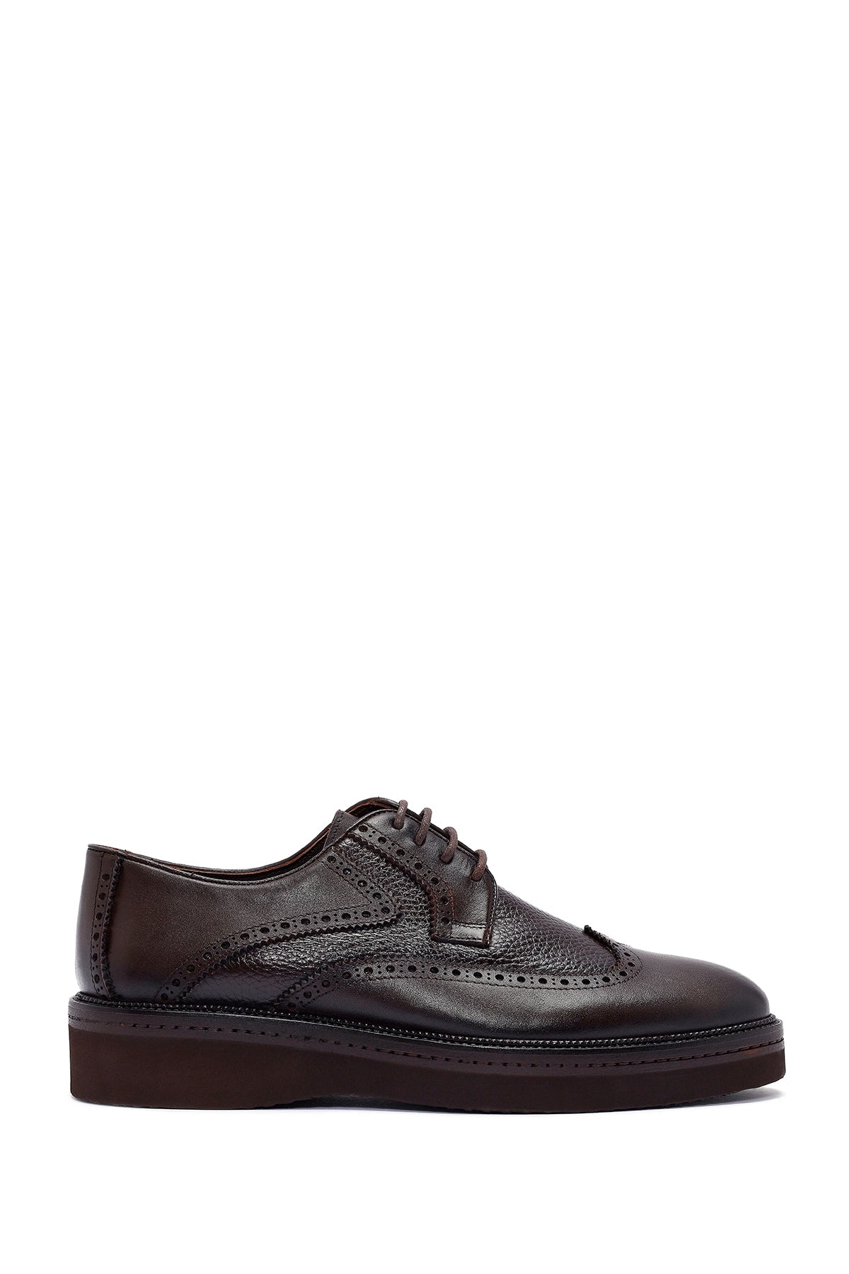 Men's Brown Laced Leather Classic Shoes 24WFD602914 | Derimod