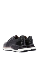 Men's Black Lace-up Leather Sneaker | Derimod