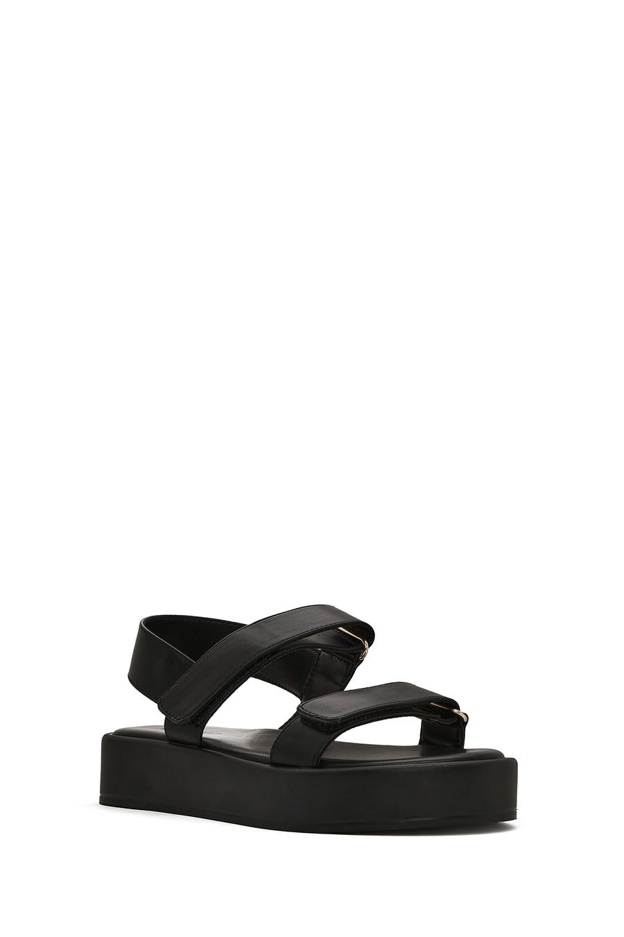 Women's Black Thick Soled Sandals
