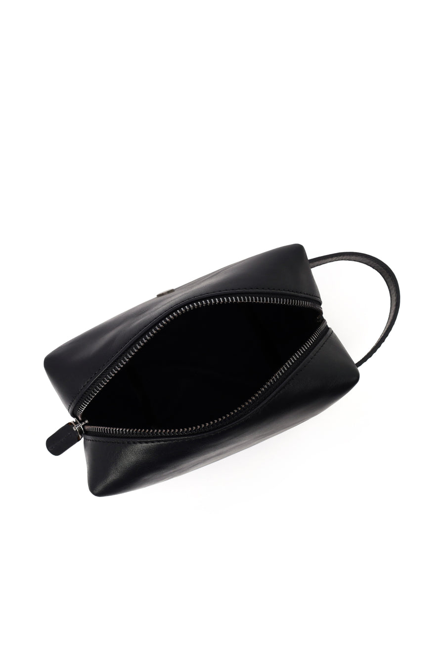 Men's Black Leather Mini Handbag