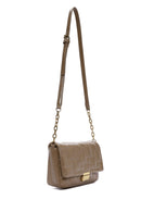 Women's Mink Long Strap Quilted Crossbody Bag | Derimod