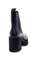 Women's Leather Platform Heeled Boots | Derimod