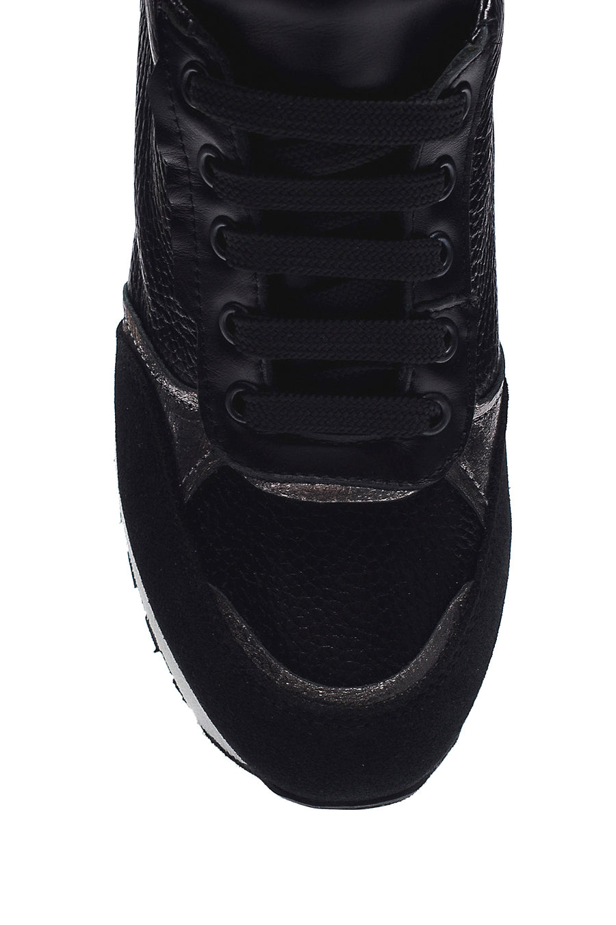 Kadın Deri Kalın Taban Sneaker