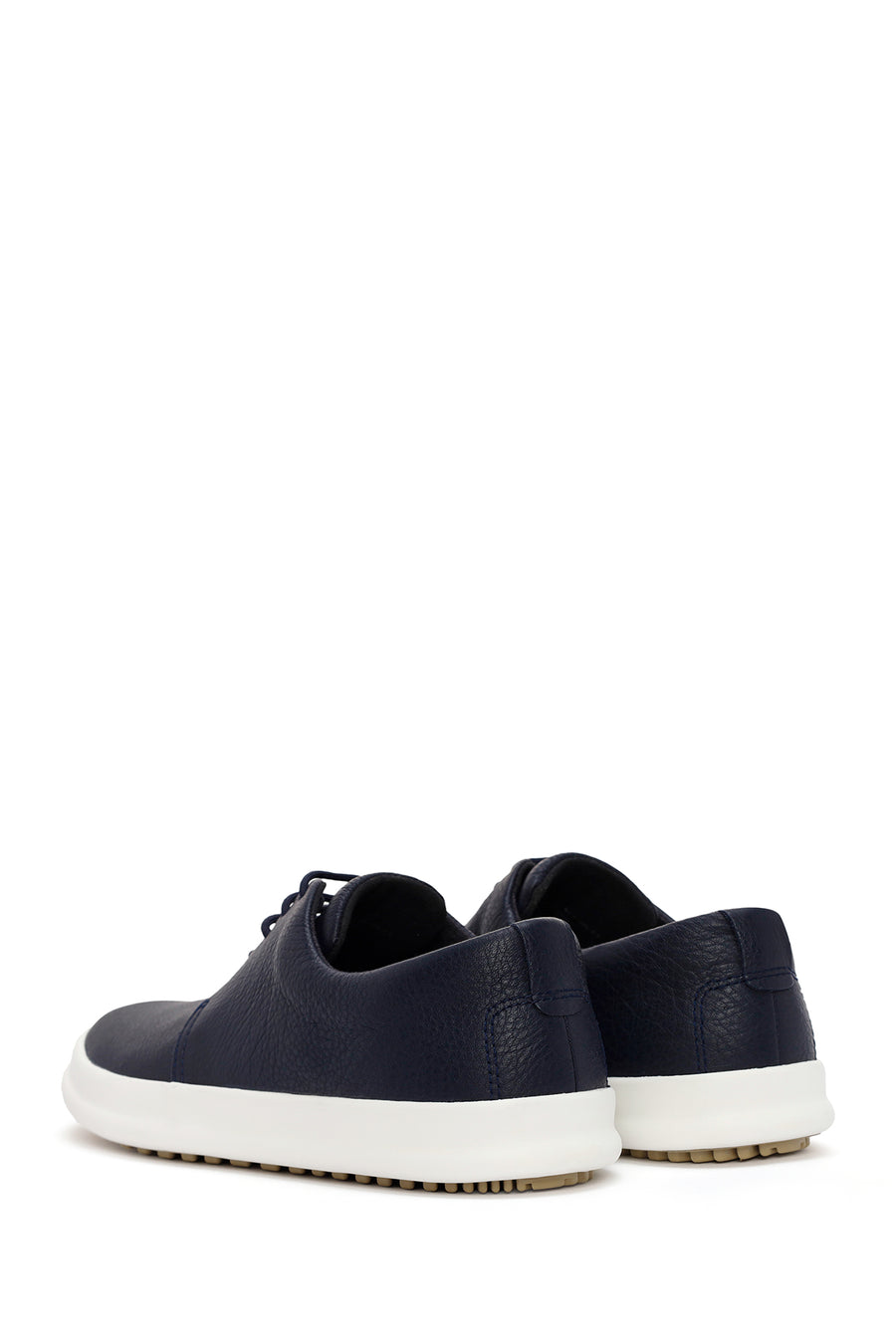 Camper Men's Navy Blue Chasis Lace-Up Leather Casual Shoes