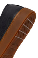 Male Black Lace-Up Leather Sneaker | Derimod