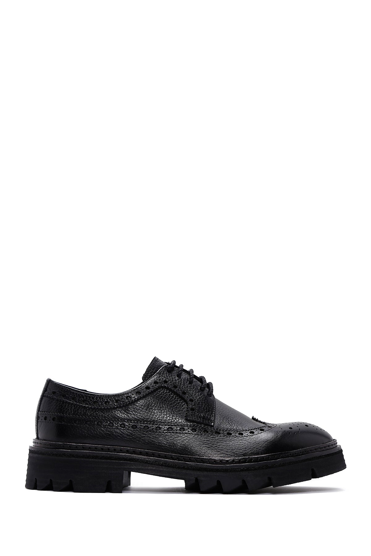 Men's Black Leather Casual Shoes 23WFD6247FT | Derimod