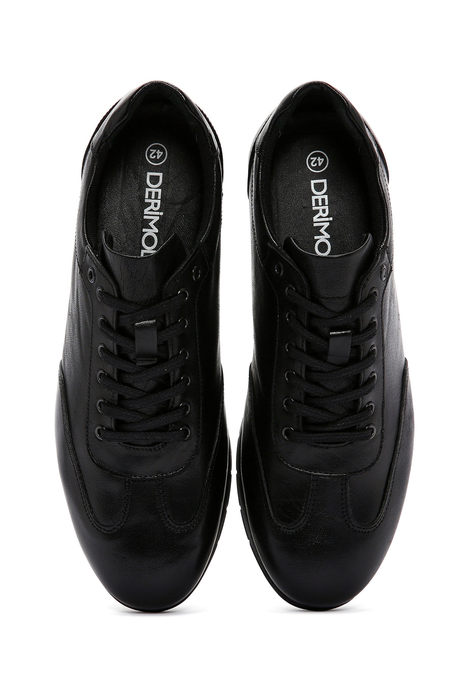 Men's Black Leather Casual Shoes