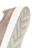 Male Beige Lace-Up Thick-Soled Suede Leather Sneakers | Derimod
