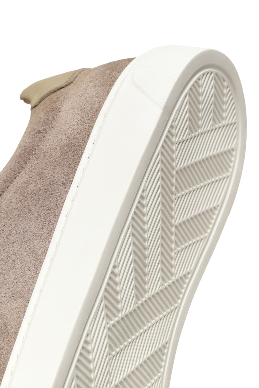 Male Beige Lace-up Suede Leather Sneaker