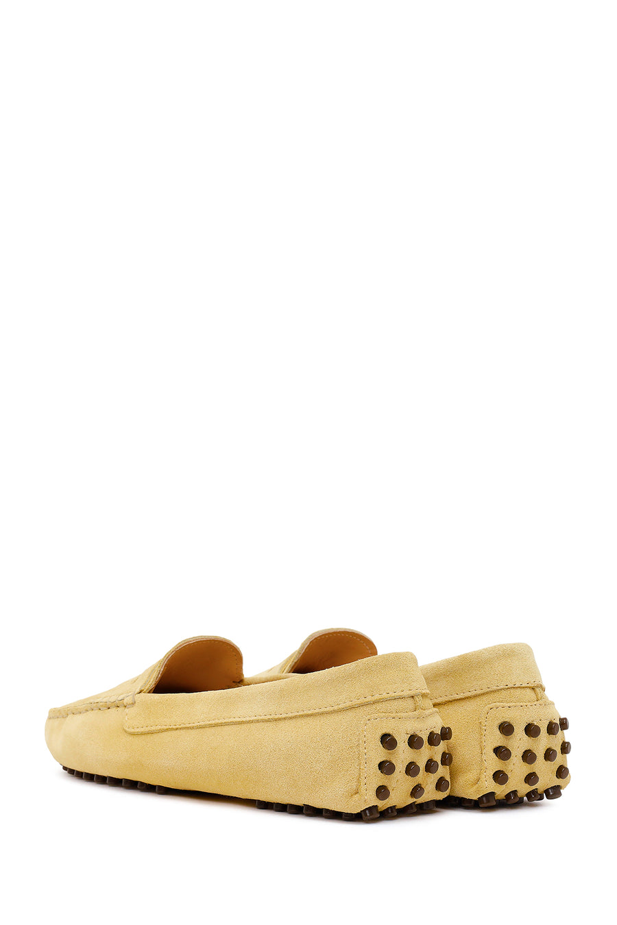Women's Yellow Suede Leather Loafer