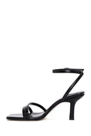 Women's Black Ankle Strap Heeled Sandals | Derimod