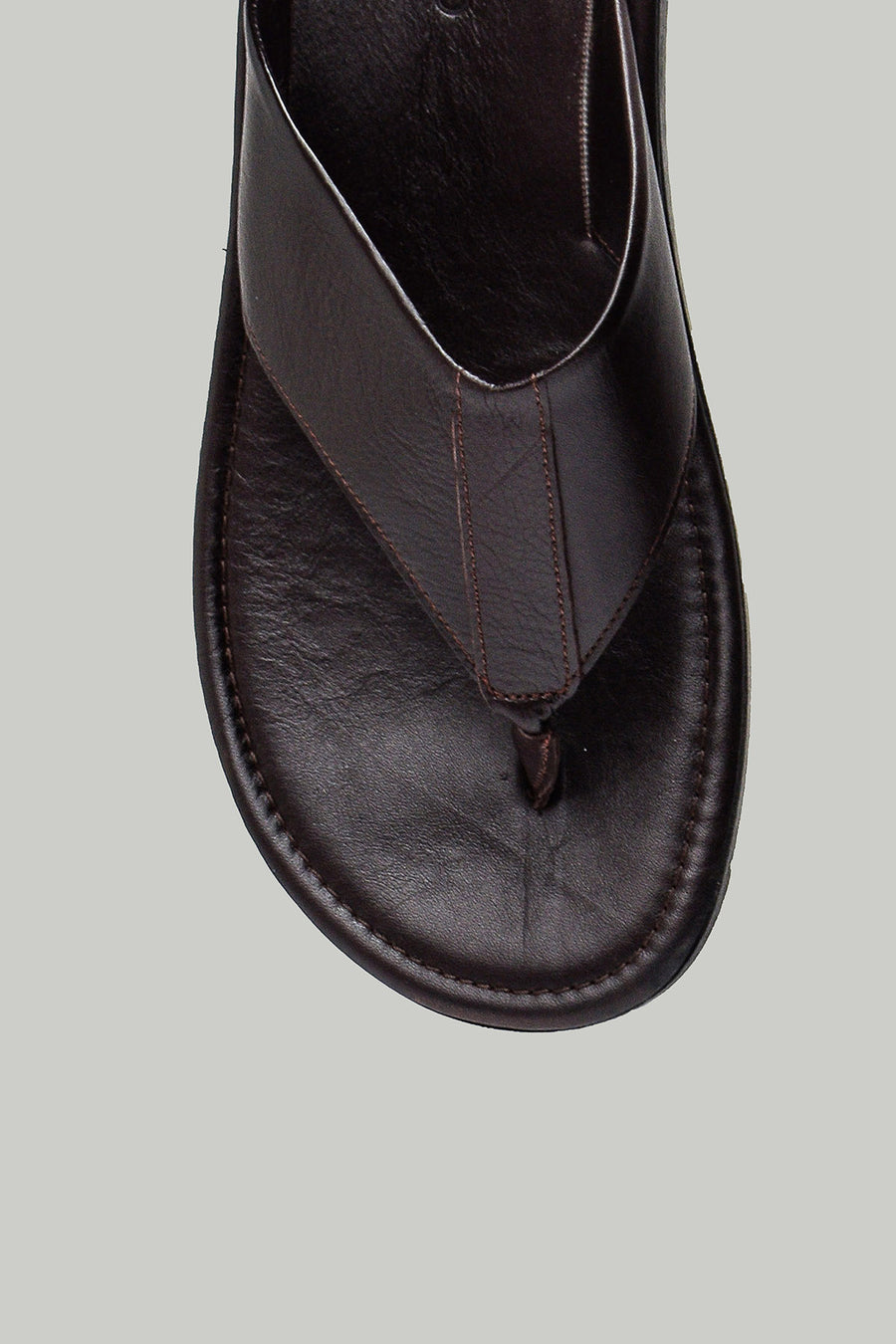 Flip Flops Brown Men's Leather Slippers