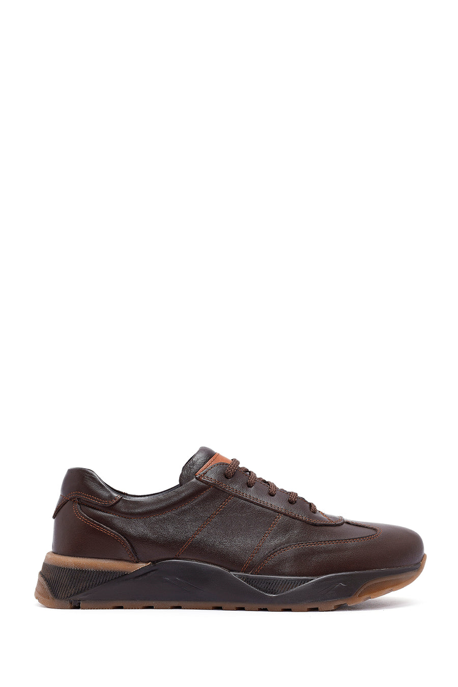 Men's Brown Lace-up Leather Casual Shoes 24WFD710918 | Derimod