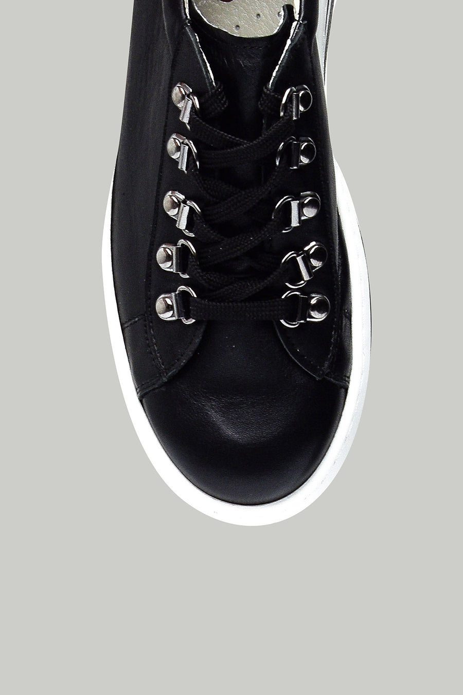 Yüksek Tabanlı Kadın Deri Sneaker