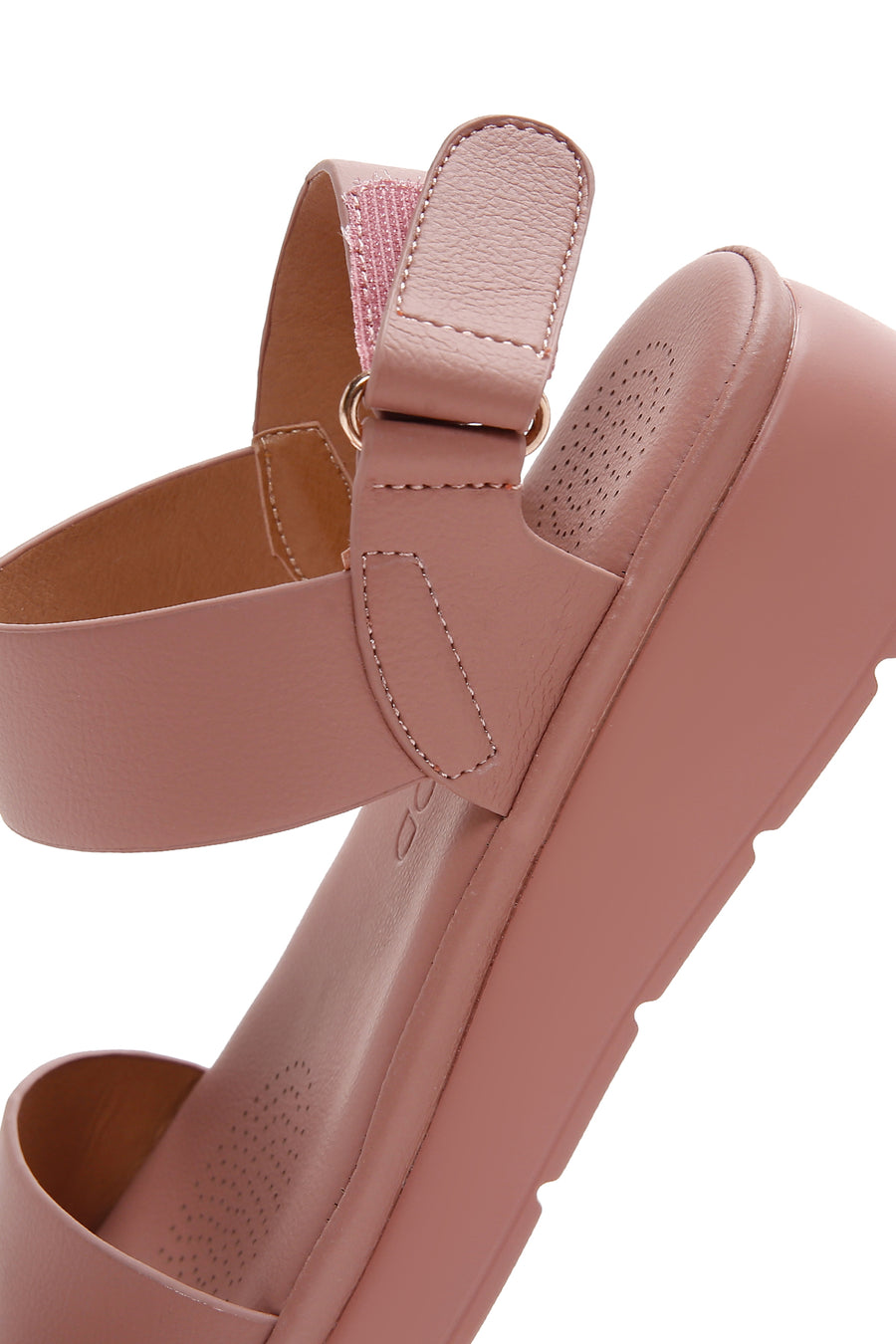 Kadın Pembe  Kalın Tabanlı Comfort Sandalet