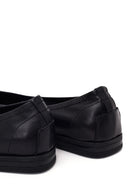 Woman Black Leather Ballet Flat | Derimod