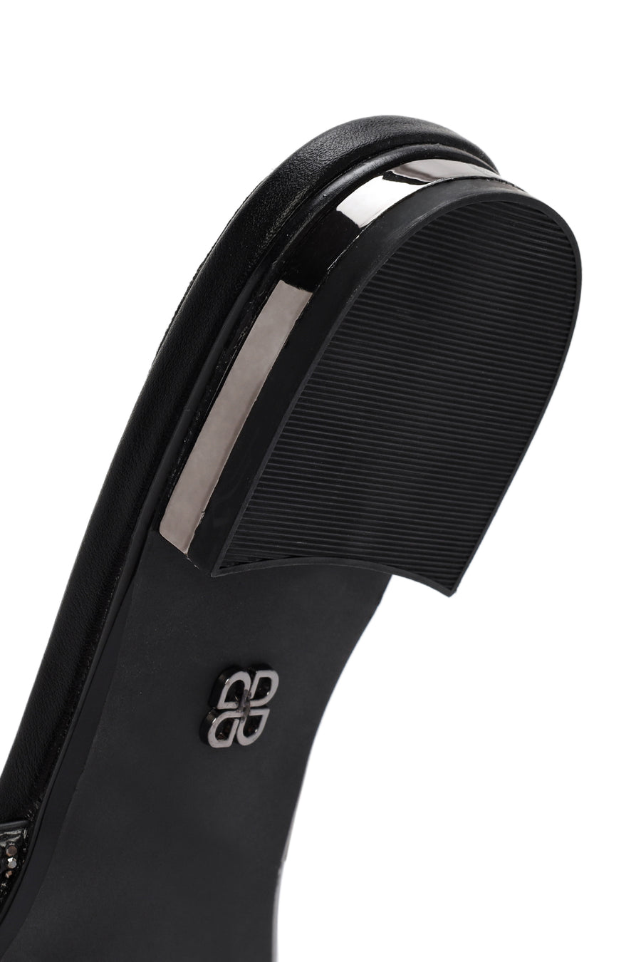 Women's Black Stone Slippers