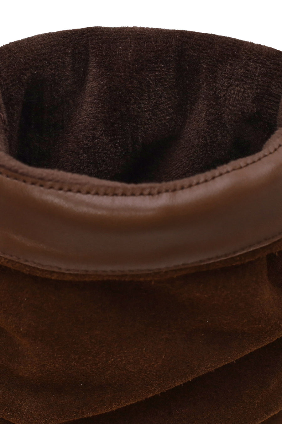 Woman Brown Chunky-Heel Suede Boots