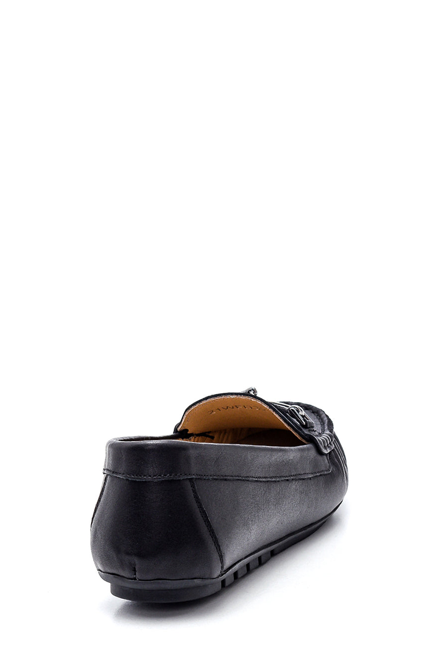 Kadın Deri Tokalı Loafer