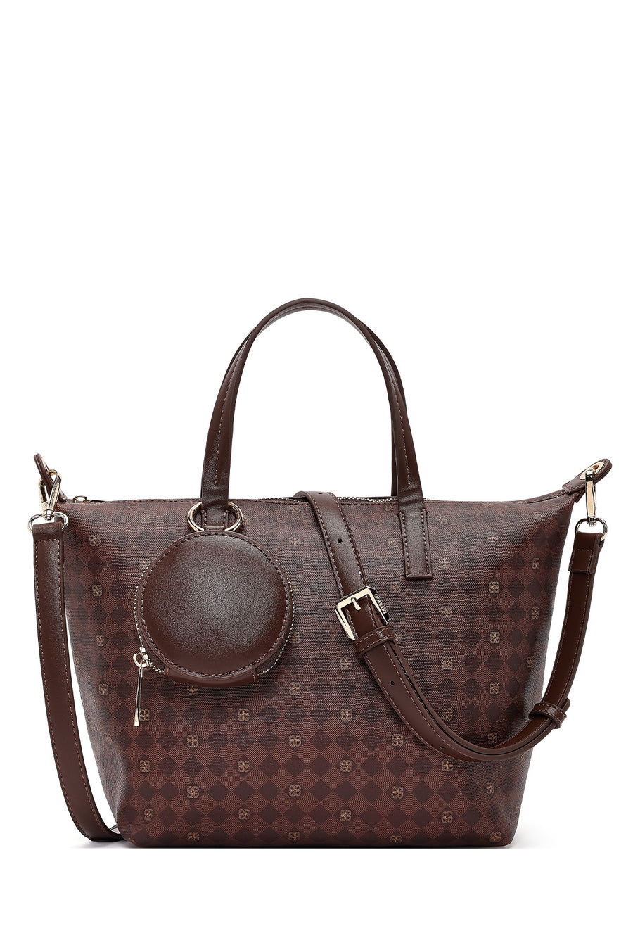 Women's Brown Printed Shoulder Bag 26PBD273426 | Derimod