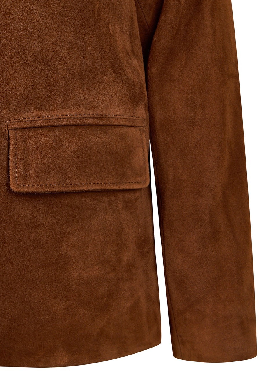 Melanie Woman Whisky Nubuck Leather Blazer Jacket