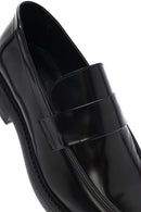 Men's Black Leather Casual Loafer | Derimod