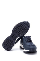 Erkek Deri Desenli Sneaker | Derimod