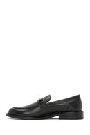 Men's Black Leather Classic Loafer | Derimod