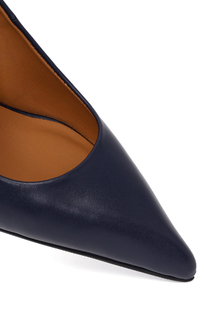 Kadın Lacivert İnce Topuklu Deri Stiletto