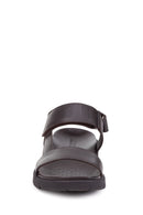 Geox Men's Brown Xand 2s Leather Sandals | Derimod