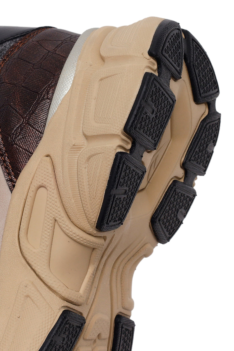 Woman Mink Lace-Up Chunky Sneaker