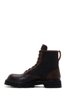 Harley Davidson Men's Dark Brown Jesus Exc Lace-Up Leather Boots | Derimod