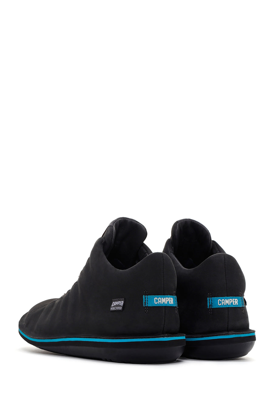 Camper Men's Dark Gray Beetle Hydroshield Leather Sports Shoes