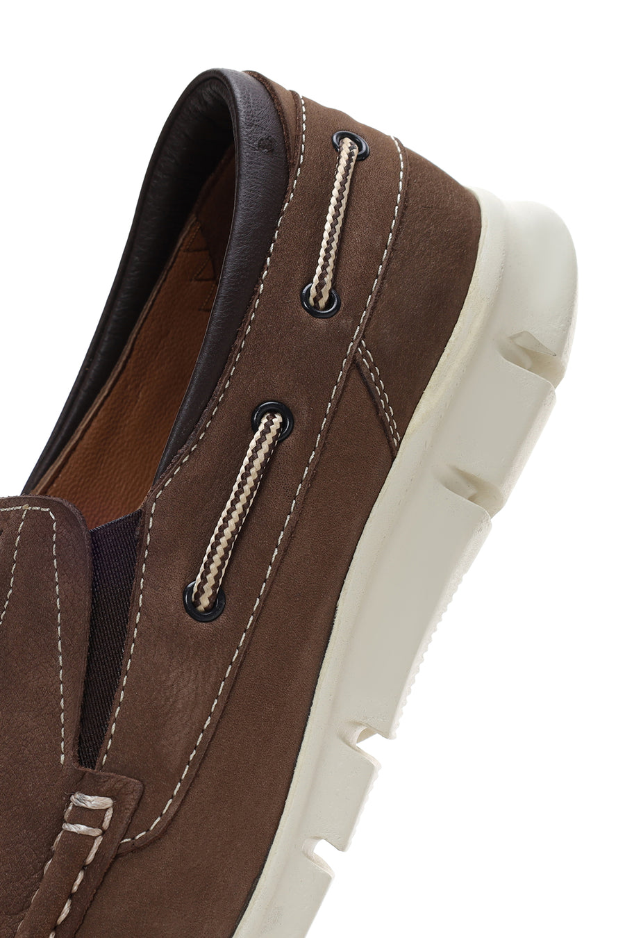 Erkek Vizon Nubuk Deri Casual Loafer