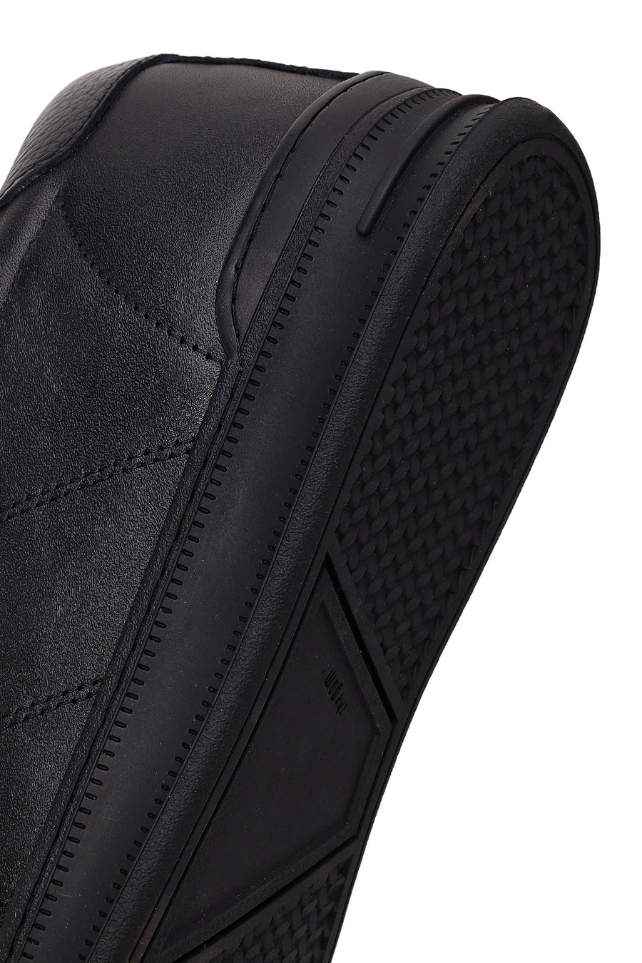 Male Black Lace-up Leather Casual Sneaker