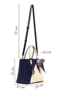 Women's Navy Blue Long Strap Accessorized Shoulder Bag | Derimod