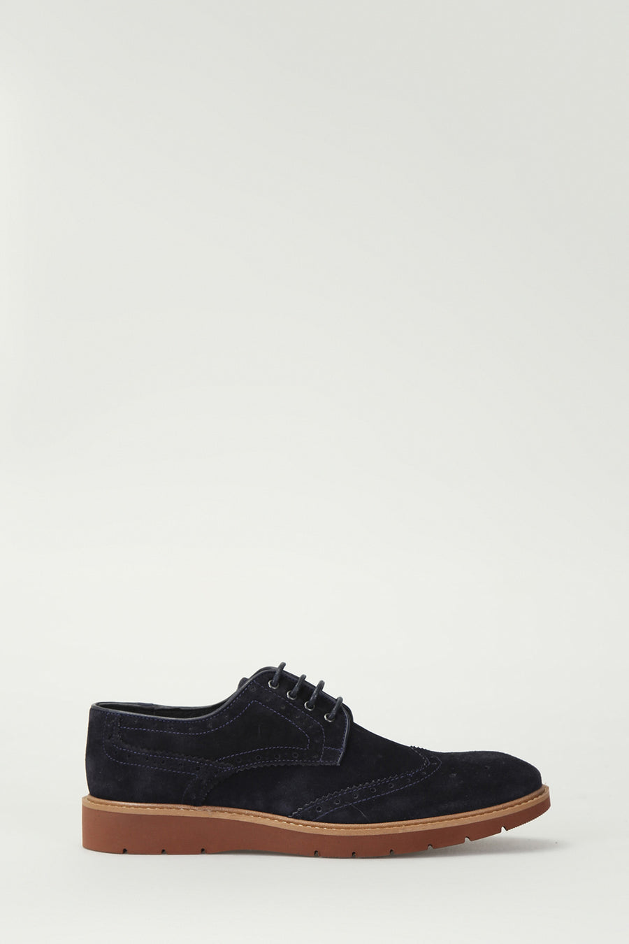 Men's Navy Blue Suede Leather Shoes